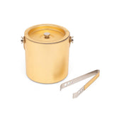 Bailey Ice Bucket With Tong Gold - Home4u